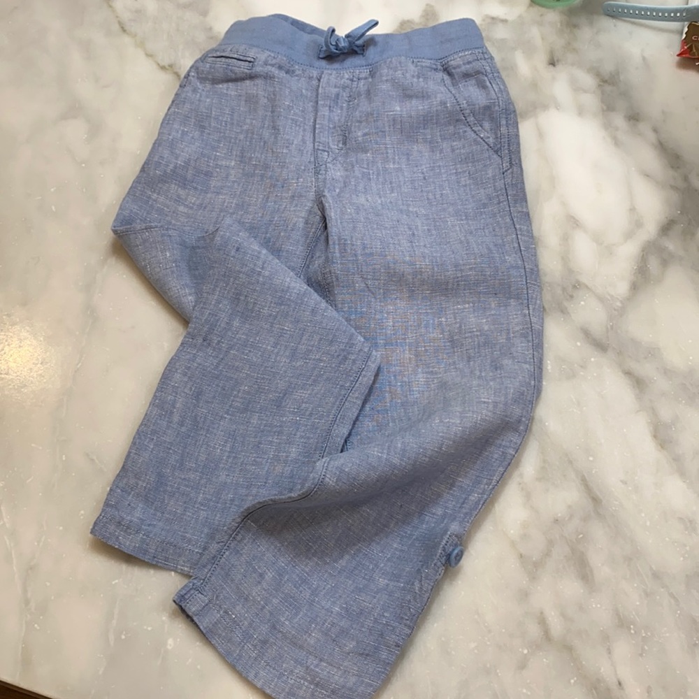 Baby gap size 5 linen blue pants!